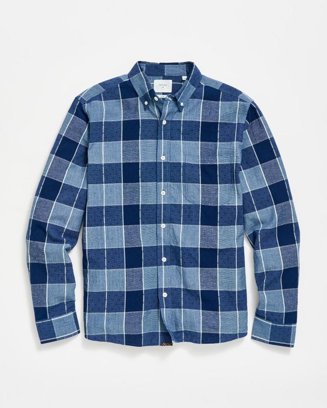 INDIGO DOBBY TUSCUMBIA SHIRT BUTTON DOWN Product Image