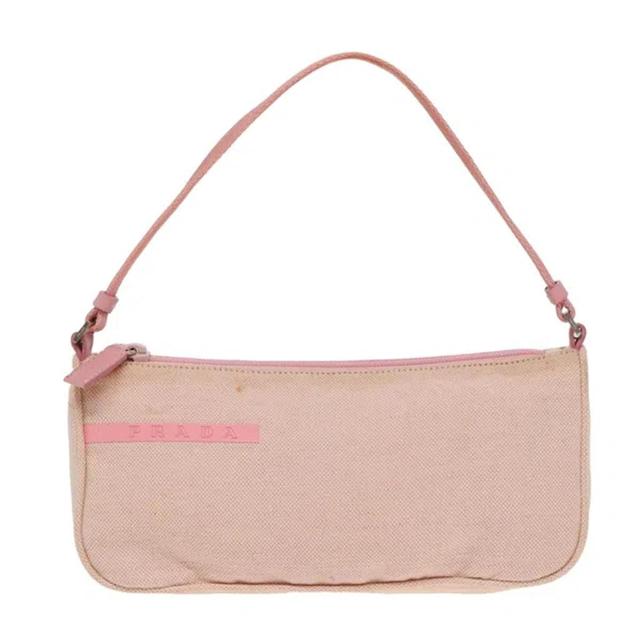 Pink Canvas Clutch Bag () Product Image