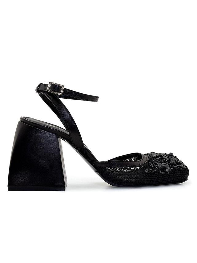 Womens Bulla Camille 90MM Leather Pumps Product Image