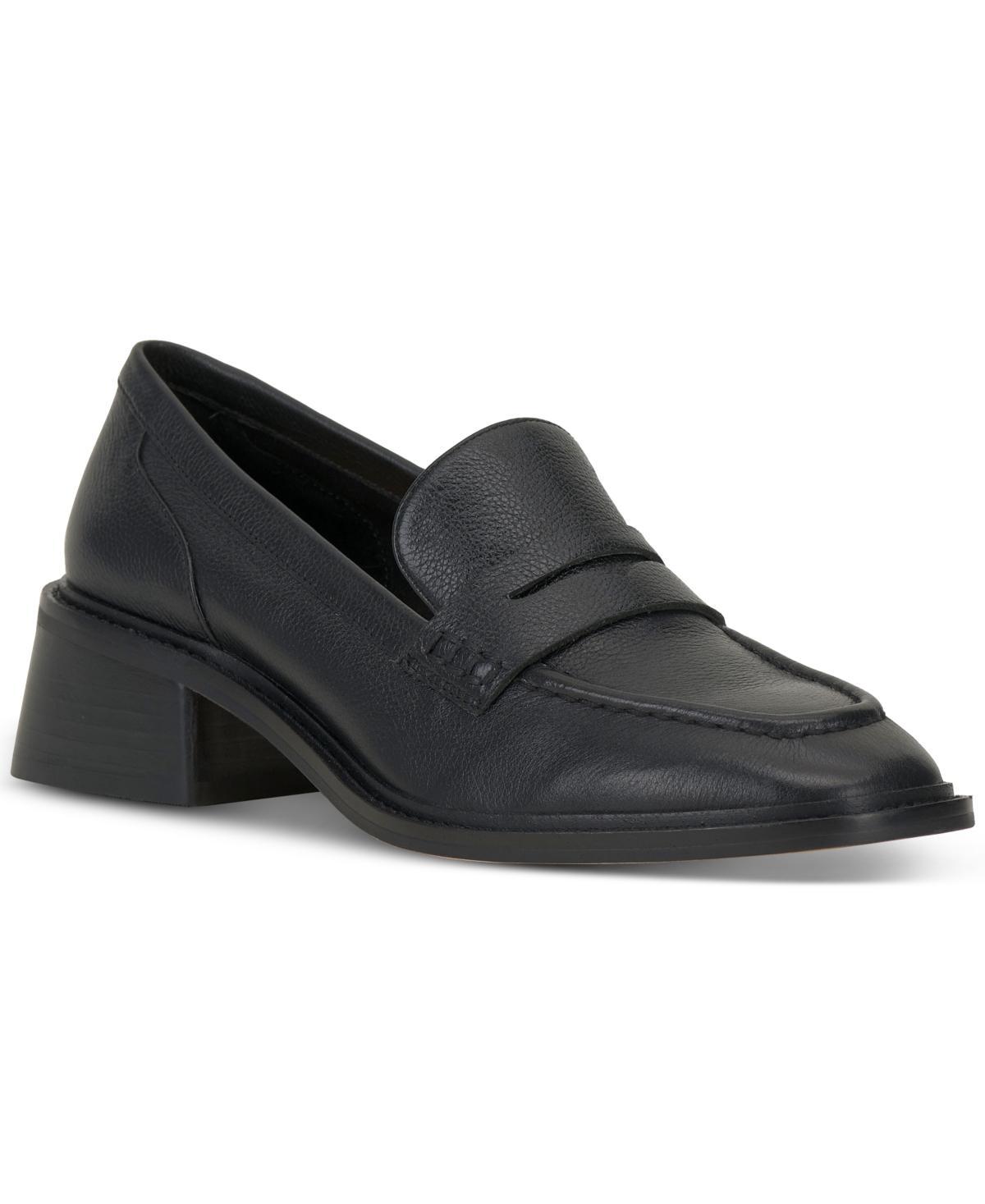 Vince Camuto Enachel Block-Heel Tailored Loafer Flats Product Image