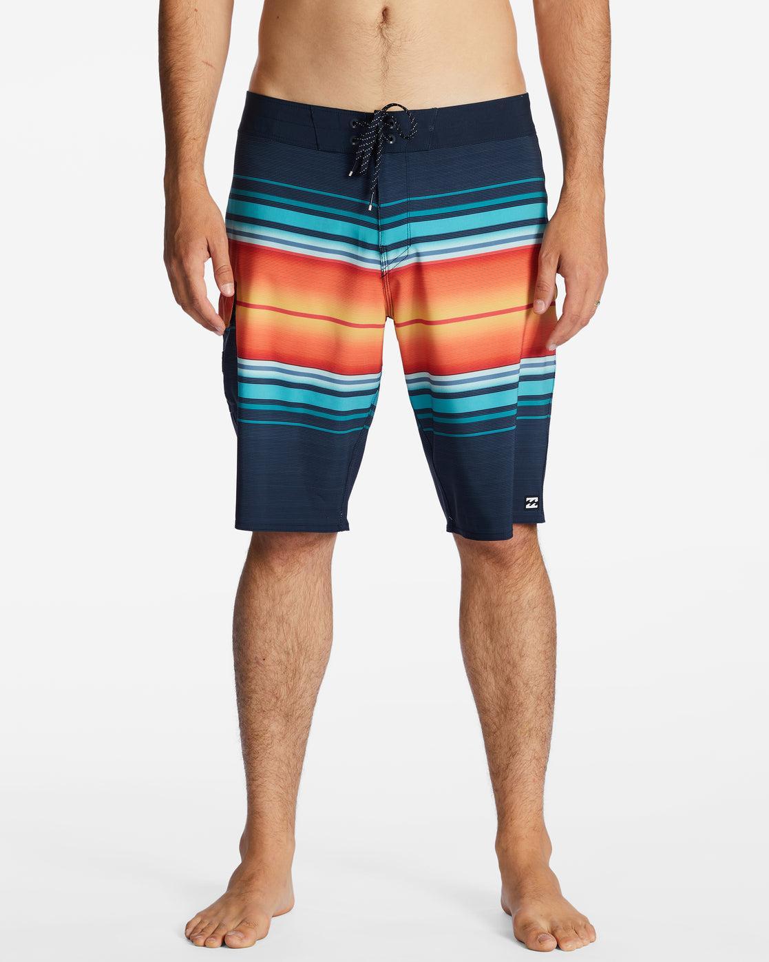 All Day Stripe Pro Performance 20" Boardshorts - Navy Male Product Image