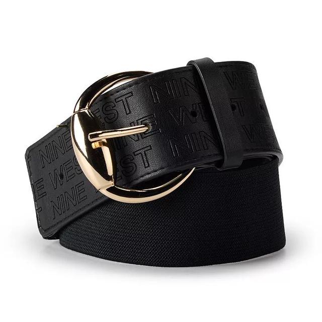 Womens Nine West Embossed Logo Stretch Belt Product Image