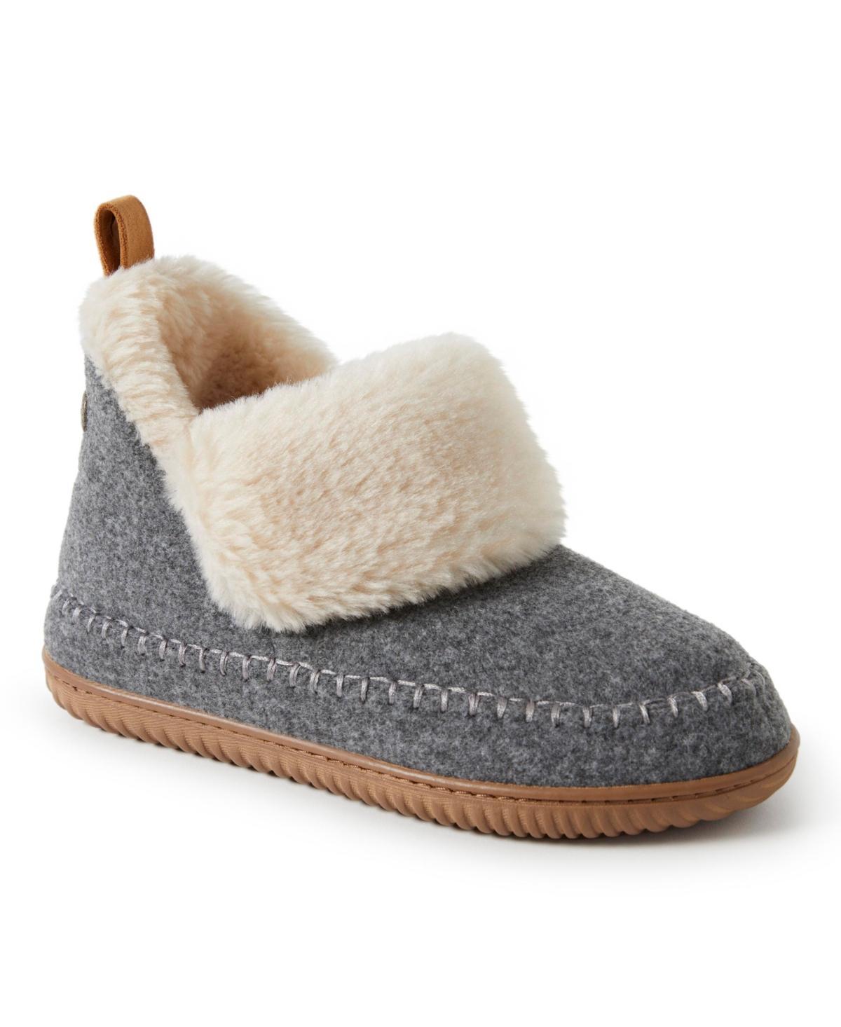 Alpine by Dearfoams Moritz Womens Bootie Slippers Grey Product Image