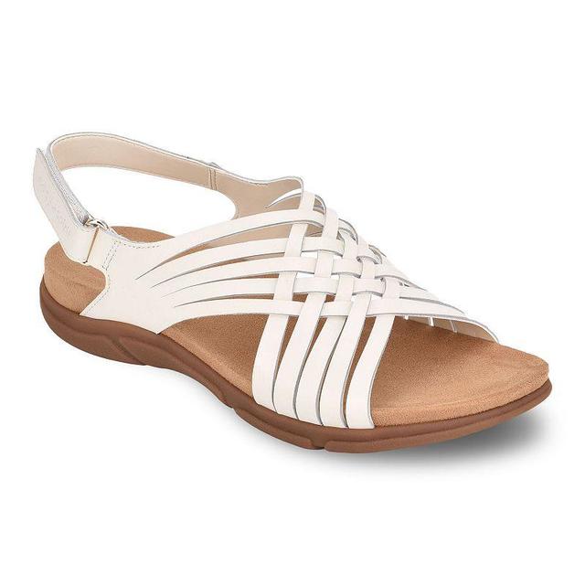 Easy Spirit Mar Womens Leather Slingback Sandals White Product Image