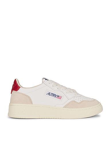 Autry Medalist Low Sneaker in White Product Image