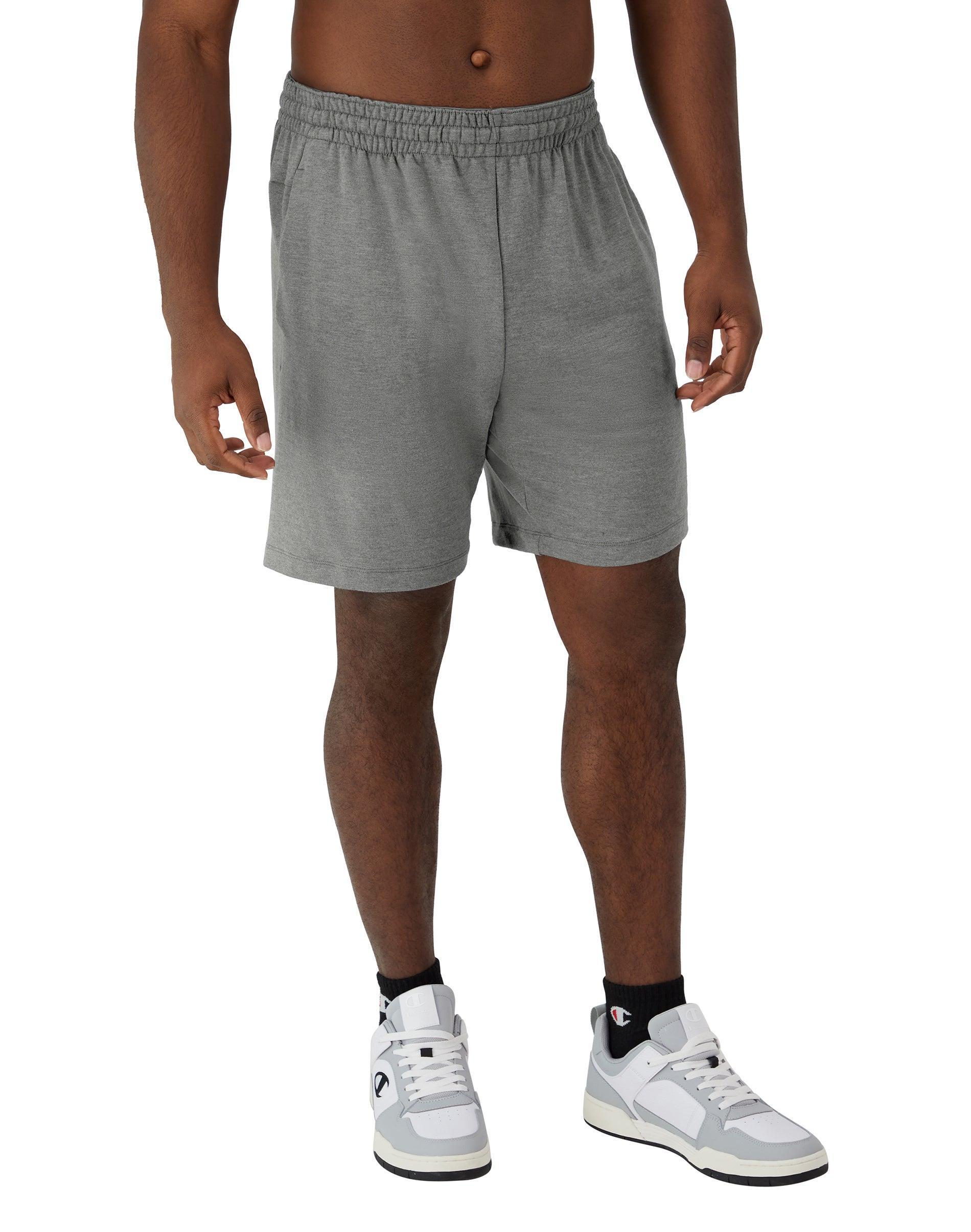 Mens Champion Weekender Shorts, 8 Black Heather XL Product Image