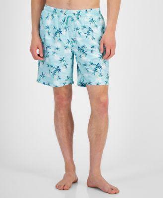 Men's Brush Scenic Quick-Dry Palm Tree-Print 7 Swim Trunks, Created for Macy's  Product Image