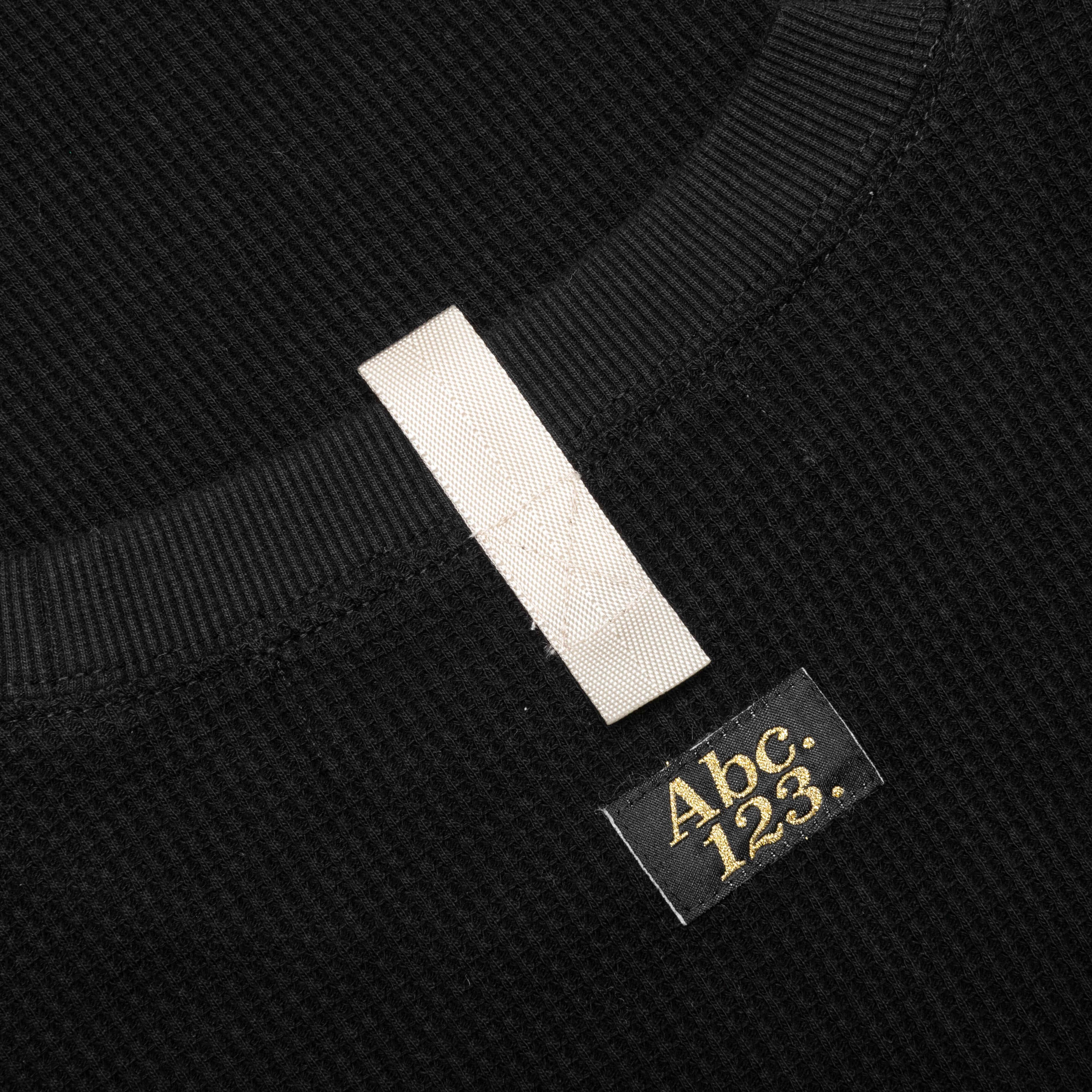 Waffle Crewneck - Anthracite Black Male Product Image