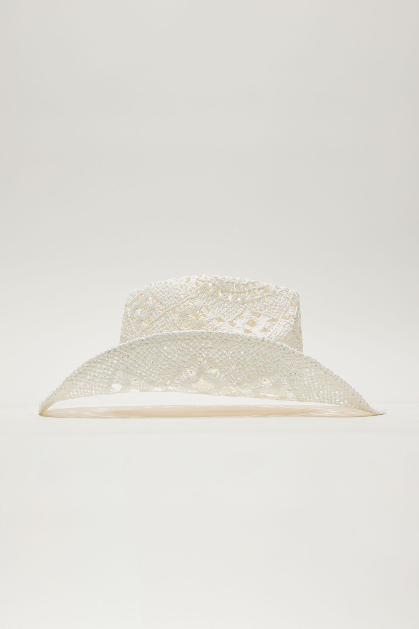 Fantasizing For You Cowboy Hat - White Product Image