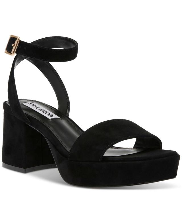 Steve Madden Womens Mercerr Two-Piece Block-Heel Dress Sandals Product Image