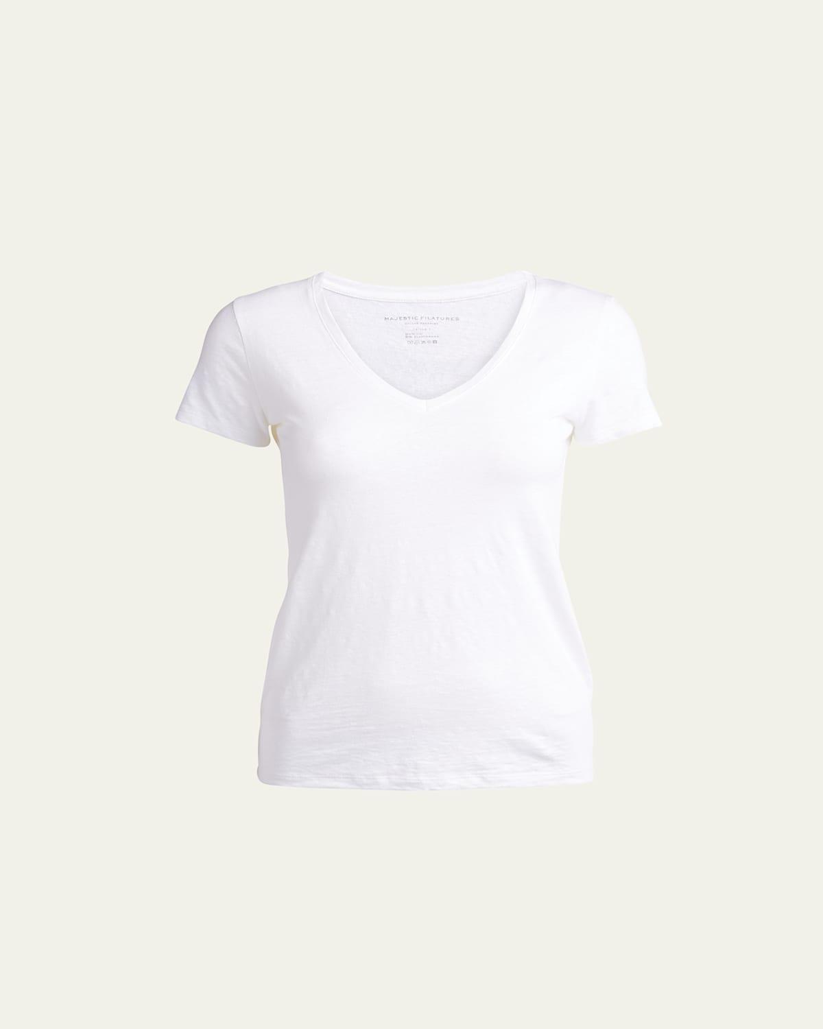 Womens Soft Touch V-Neck T-Shirt Product Image