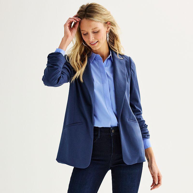 Womens Nine West Knit Closureless Blazer Product Image