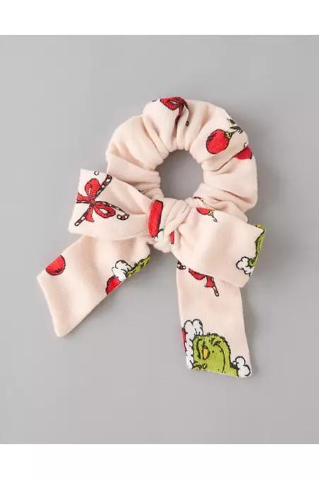 AEO Grinch PJ Bow Scrunchie Women's Product Image