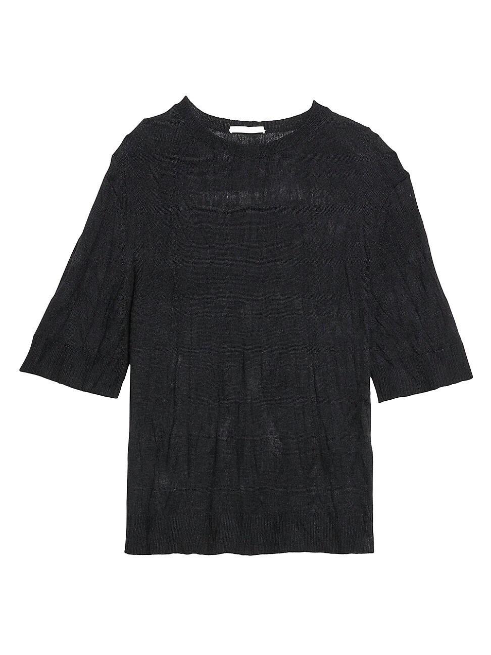 Mens Crushed Wool-Blend T-Shirt Product Image