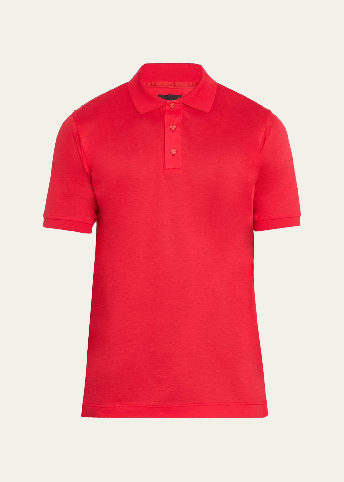 Mens Cotton Pique Polo Shirt Product Image