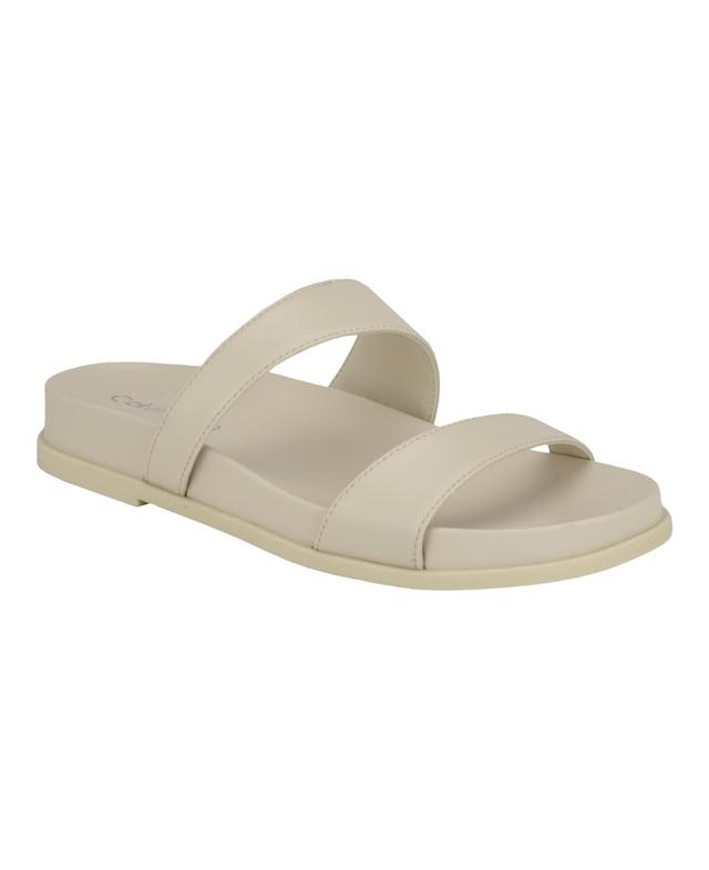 Calvin Klein Womens Explore Footbed Slide Sandals Product Image