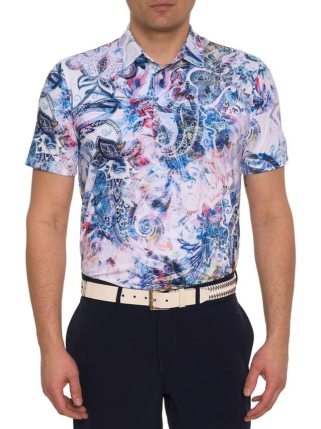 Mens Aurora Paisley Polo Product Image