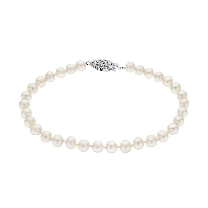 PearLustre by Imperial 5-5.5 mm Freshwater Cultured Pearl Bracelet - 8 in., Womens White Product Image