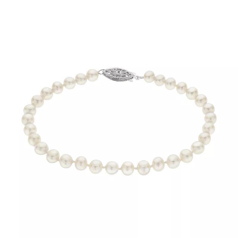 PearLustre by Imperial 5-5.5 mm Freshwater Cultured Pearl Bracelet - 8 in., Womens White Product Image