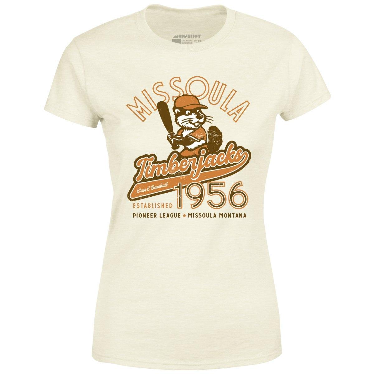 Missoula Timberjacks - Montana - Vintage Defunct Baseball Teams - Women's T-Shirt Female Product Image