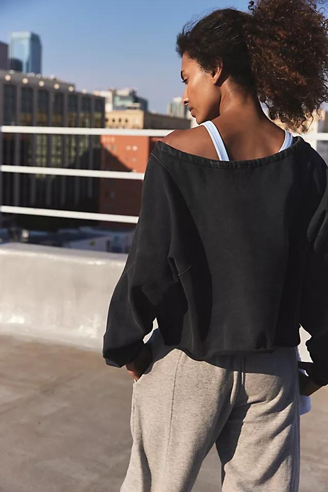 For The Win Off The Shoulder Sweatshirt Product Image