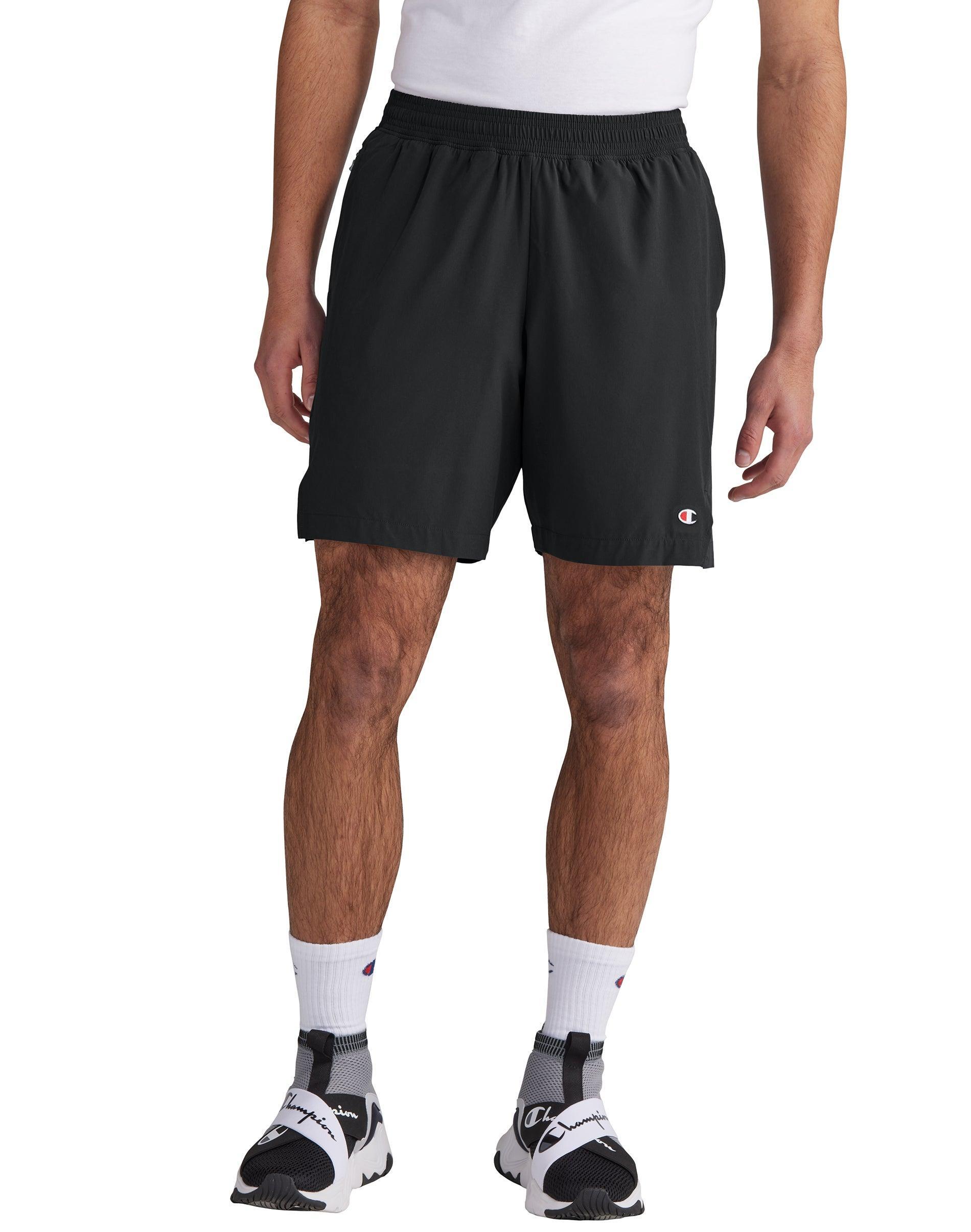 Mens Champion MVP Shorts with Total Support Pouch, Moisture Wicking, C Logo, 7 Black M Product Image