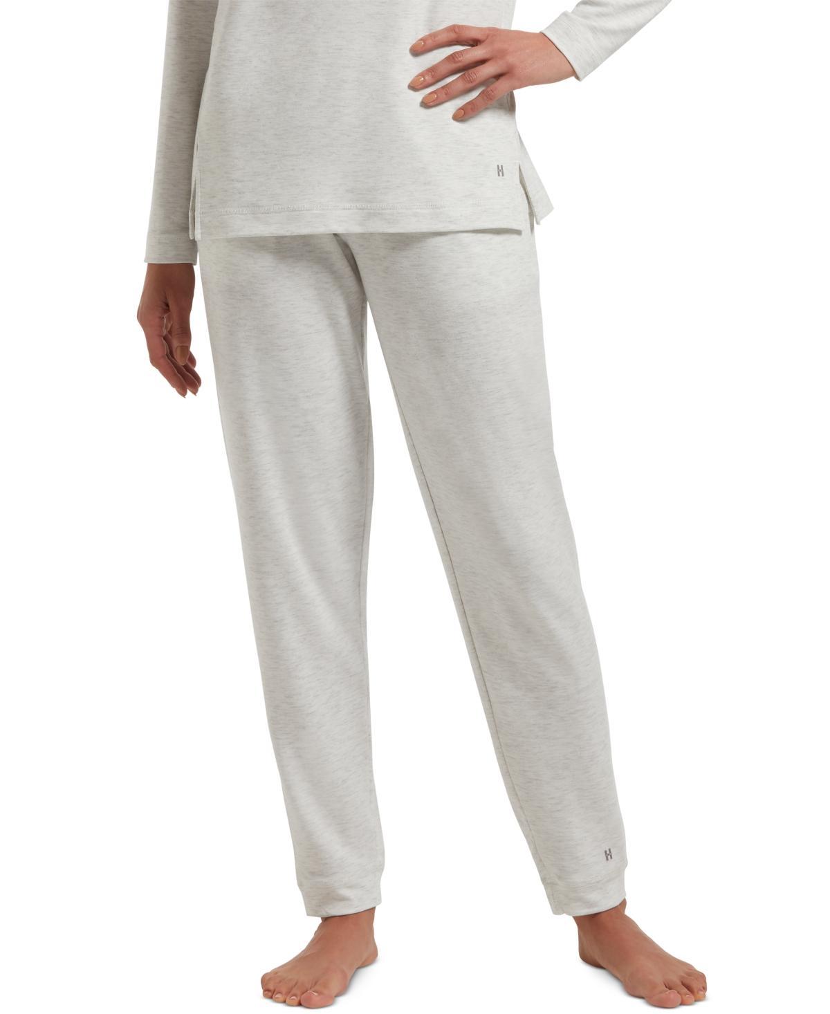 HUE Solid Cuffed Lounge Pants w/ Pockets Women's Pajama Product Image