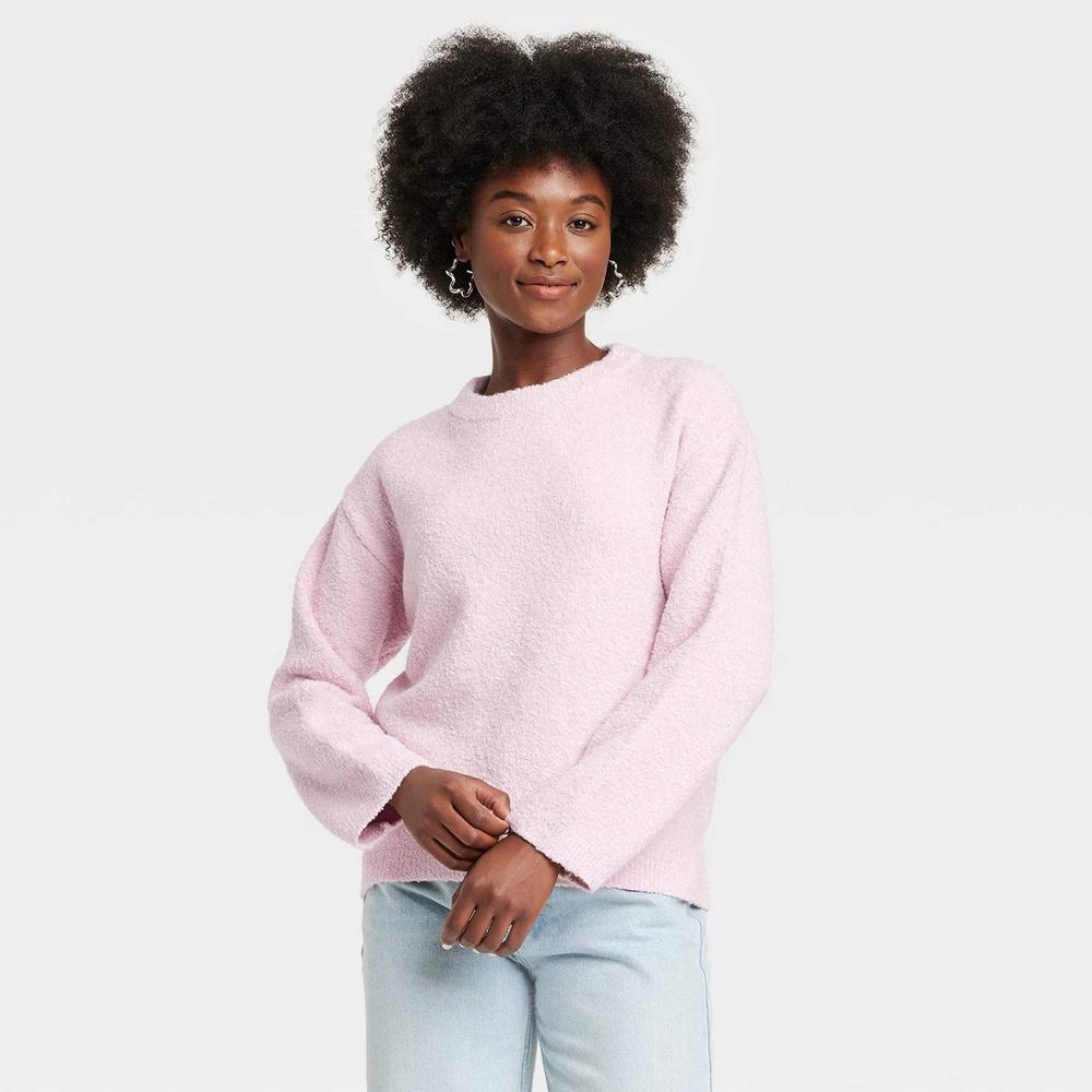 Womens Oversized Crewneck Pullover Sweater - Universal Thread L Product Image