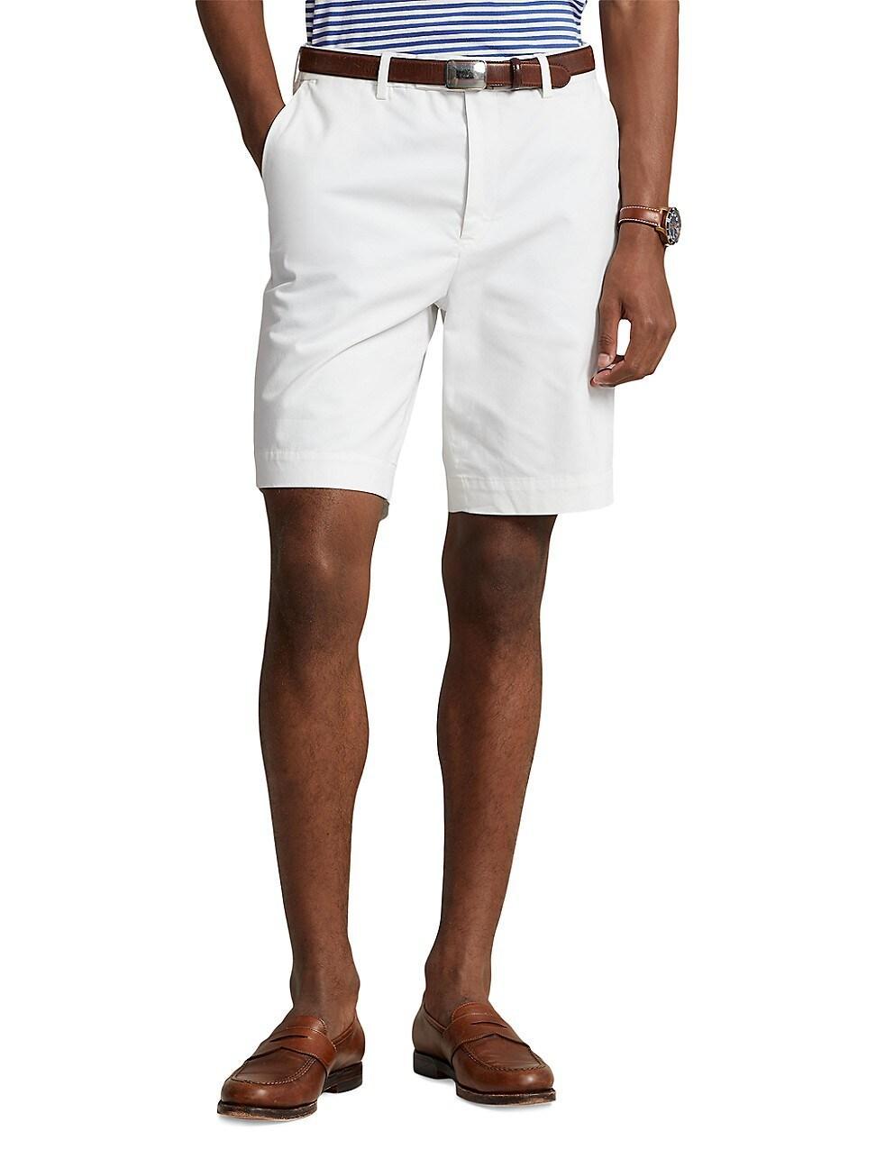 Mens Stretch-Twill Flat-Front Shorts Product Image