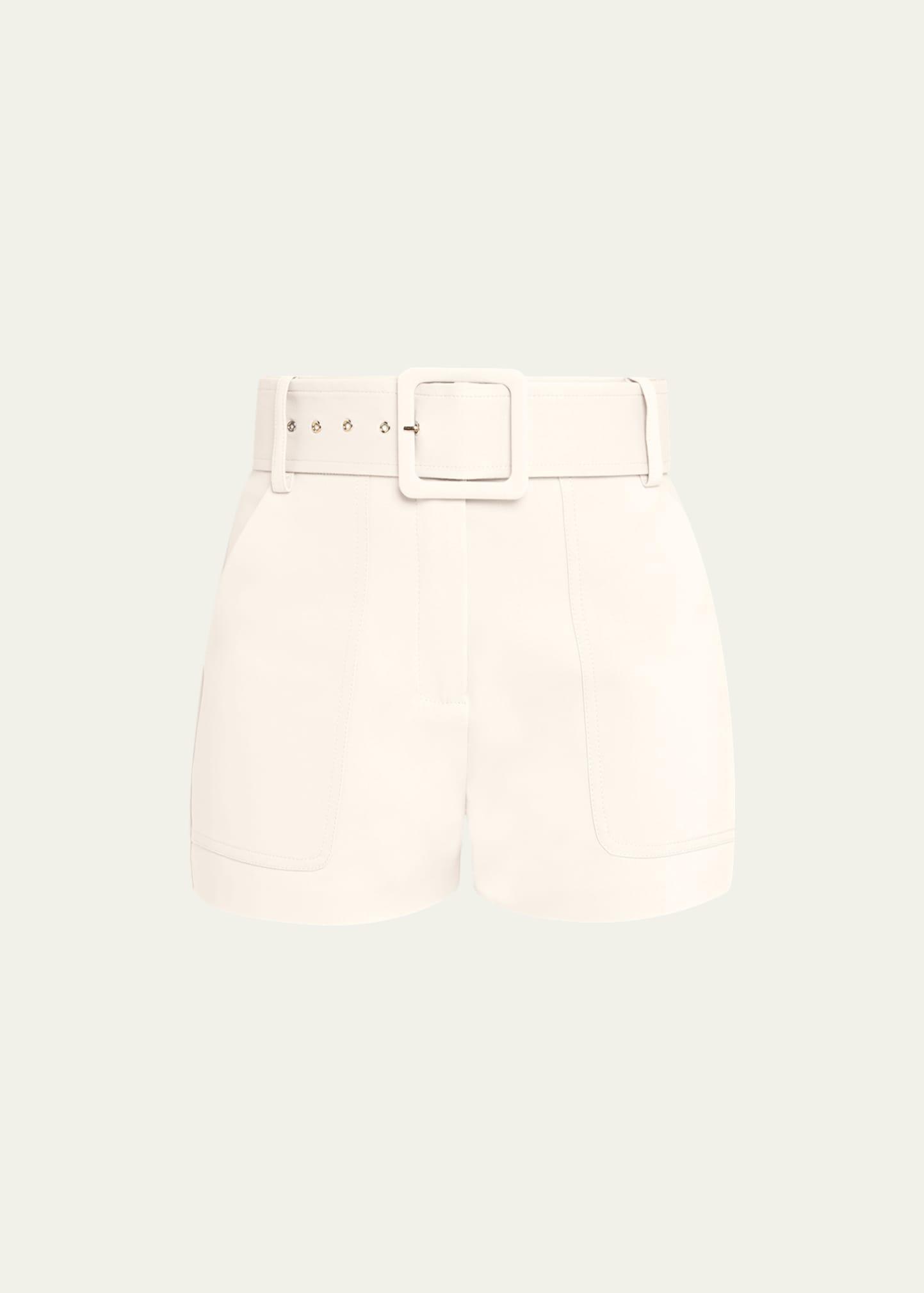 Womens Kasey Belted High-Rise Shorts Product Image