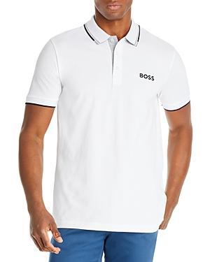 Boss Mens Cotton-Blend Polo Shirt Product Image