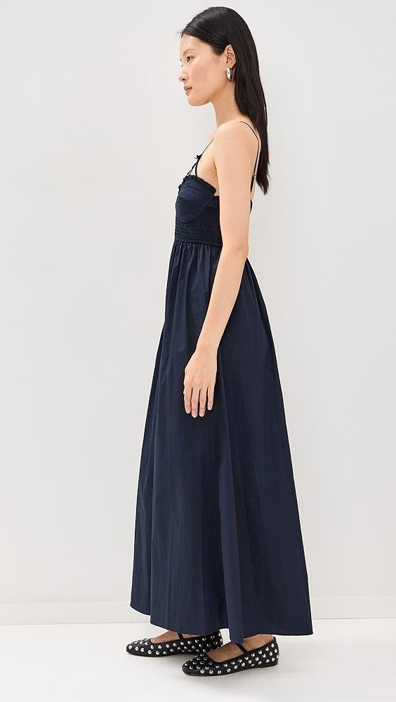 Moon River Sleeveless Bustier Midi Dress | Shopbop Product Image