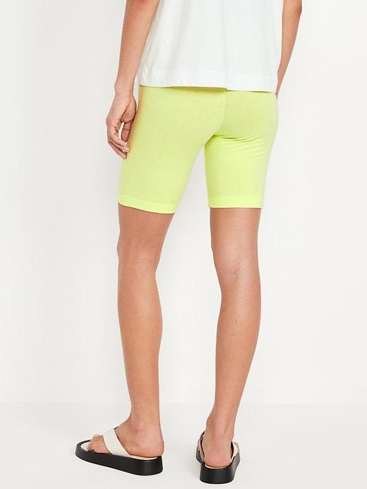 High-Waisted Biker Shorts -- 8-inch inseam Product Image