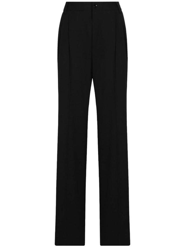 Wool Trousers In Black Product Image