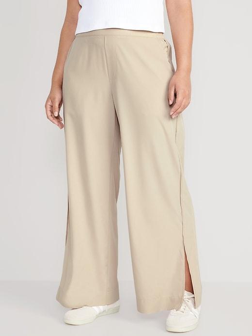 High-Waisted StretchTech Wide-Leg Pants Product Image