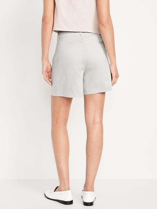 Extra High-Waisted Taylor Trouser Shorts -- 5-inch inseam Product Image