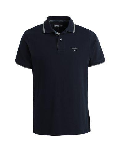 BARBOUR Man Polo Shirt Navy Blue Size Xxl Cotton Product Image