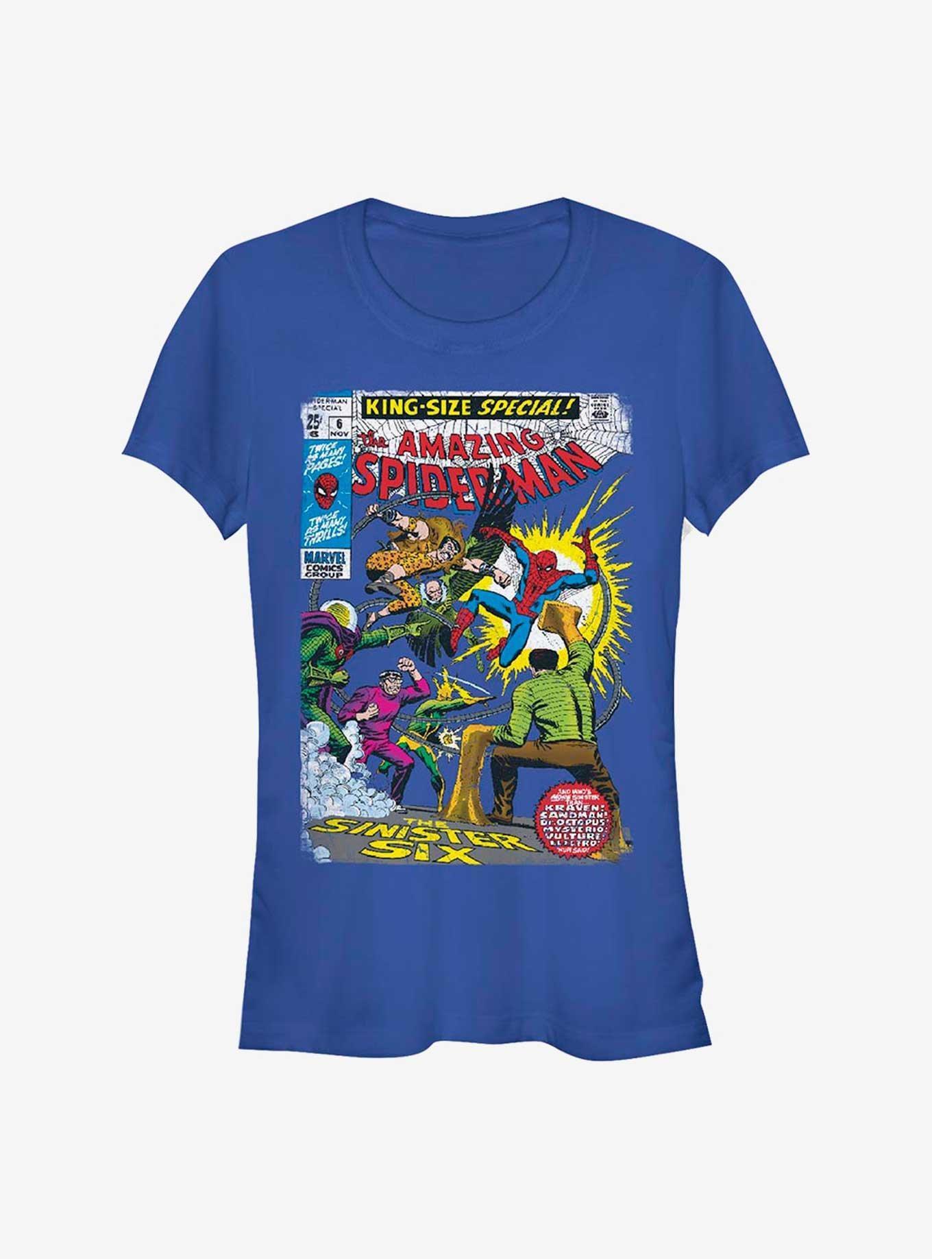 Marvel Spider-Man The Sinister Six Comic Girls T-Shirt Product Image