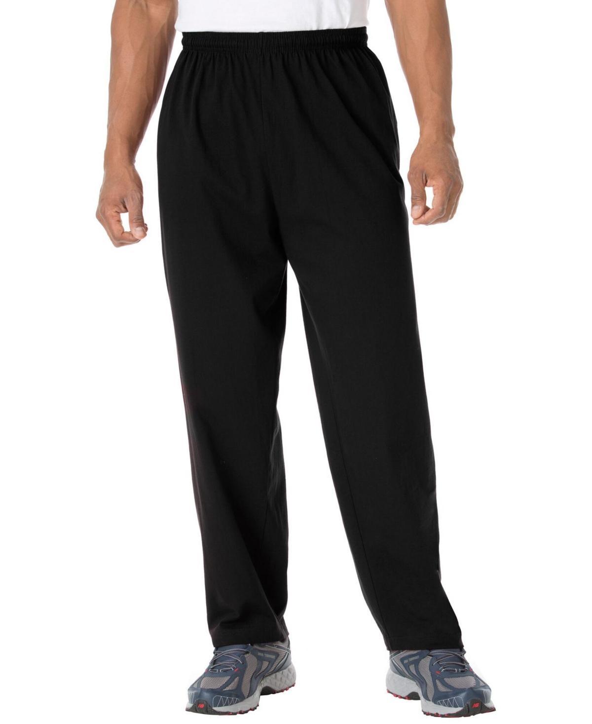 KingSize Mens Lightweight Jersey Open Bottom Sweatpants Product Image