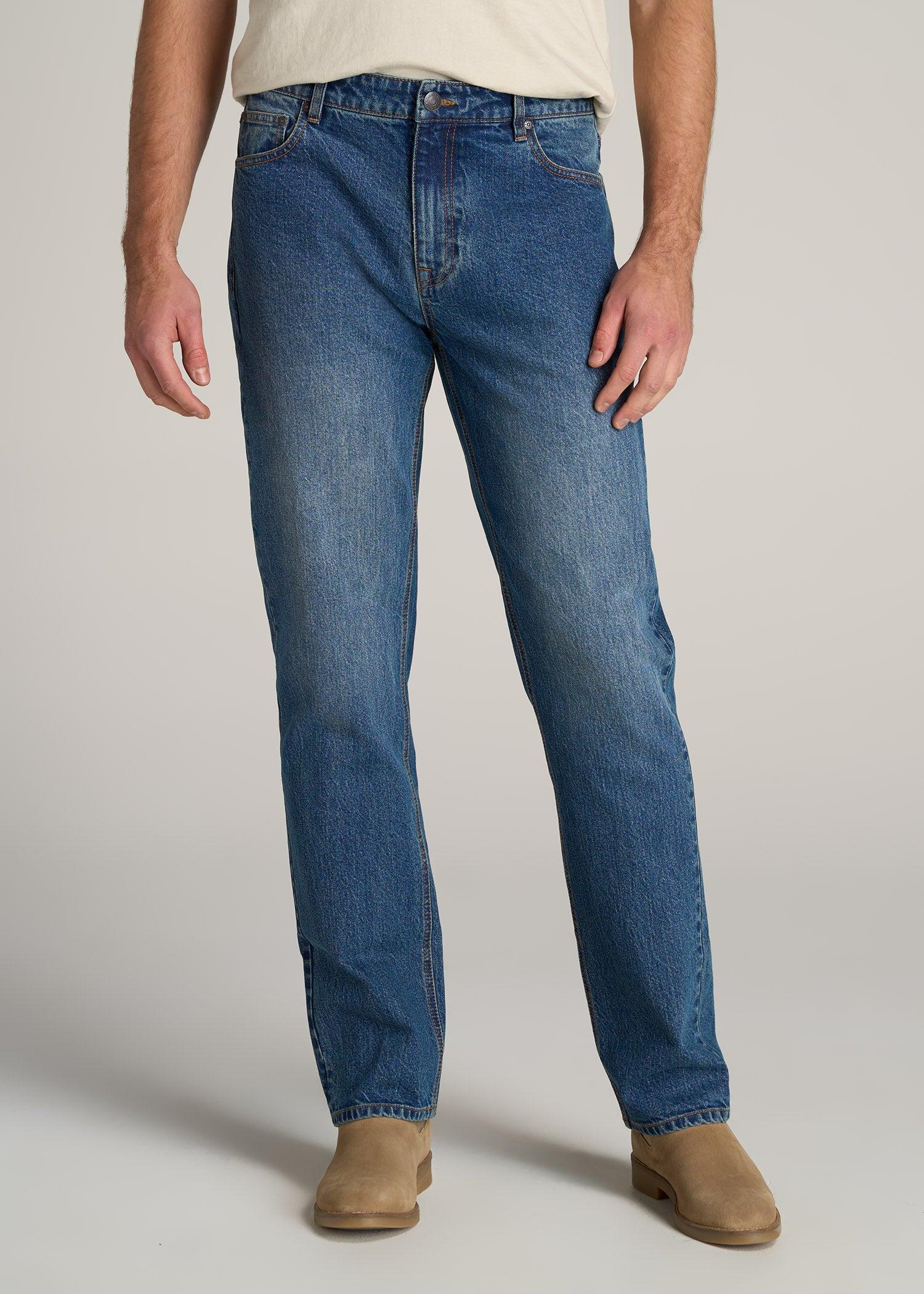 LJ&S STRAIGHT LEG Jeans for Tall Men in Ranch Blue product image