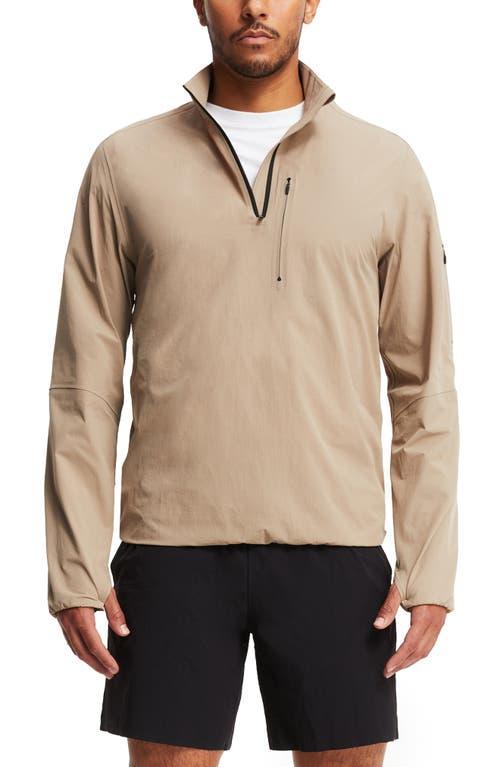 Mens Brady Black Zero Weight Half-Zip Pullover Top Product Image