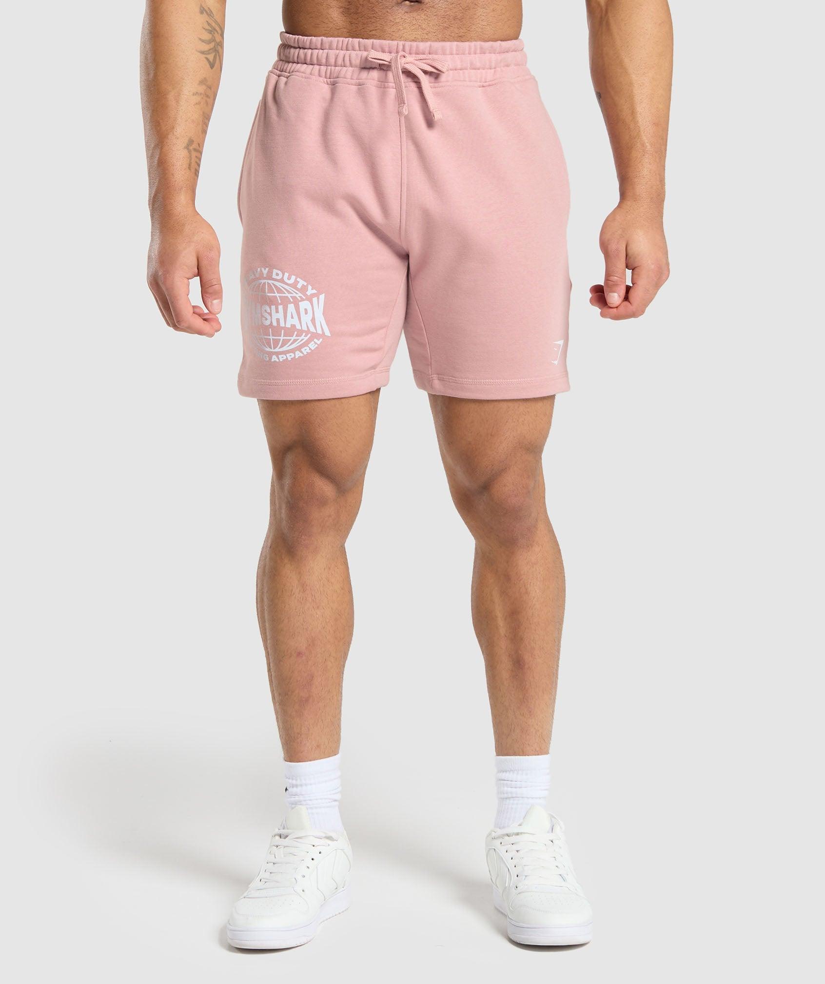 Gymshark Heavy Duty Apparel 7" Shorts - Light Pink Male Product Image