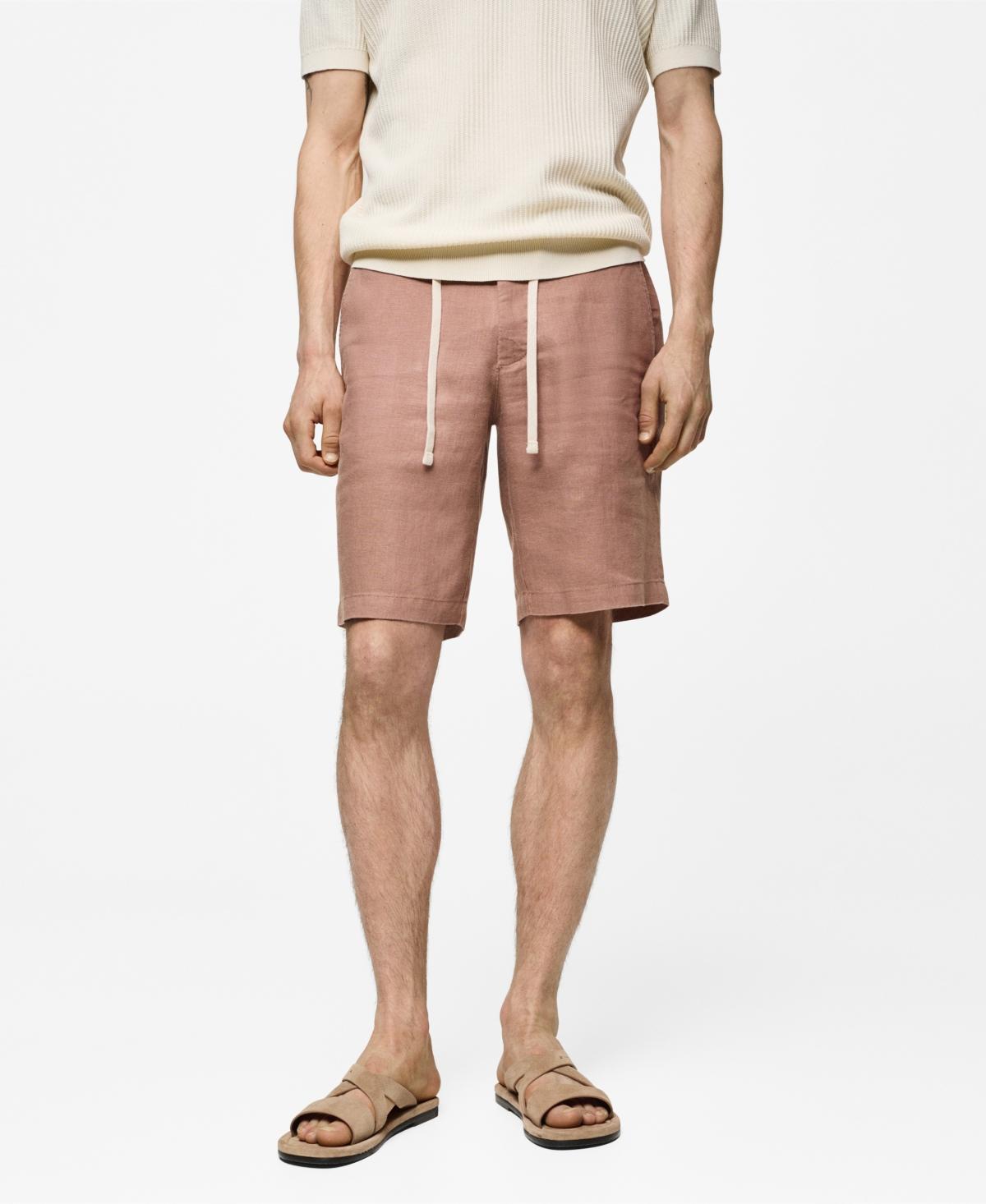 Mango Mens Drawstring Detail Bermuda Shorts Product Image