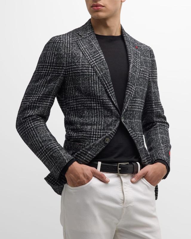 Mens Two-Tone Boucle Plaid Sport Coat Product Image