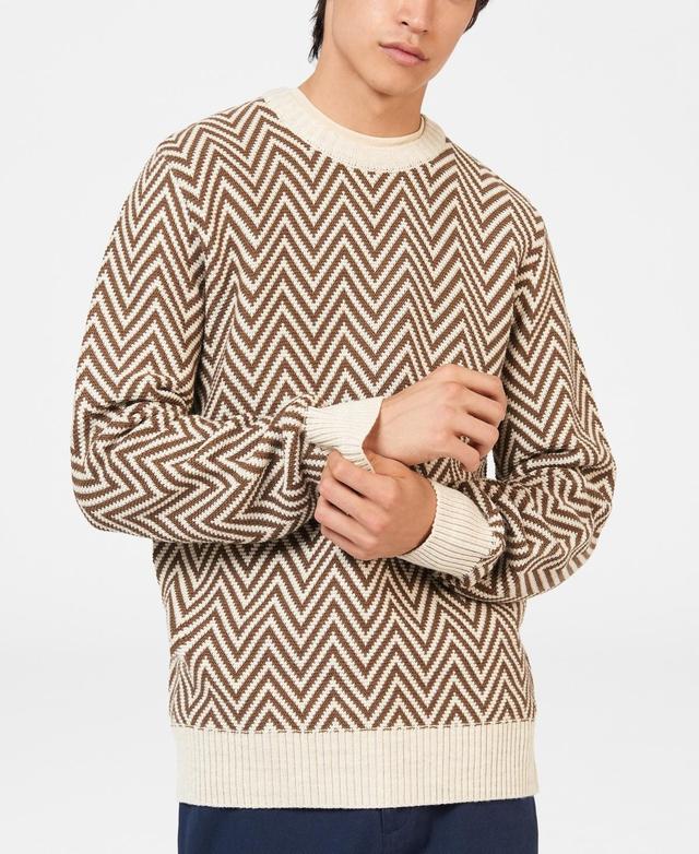 Ben Sherman Mens Jacquard Crew Sweater Product Image