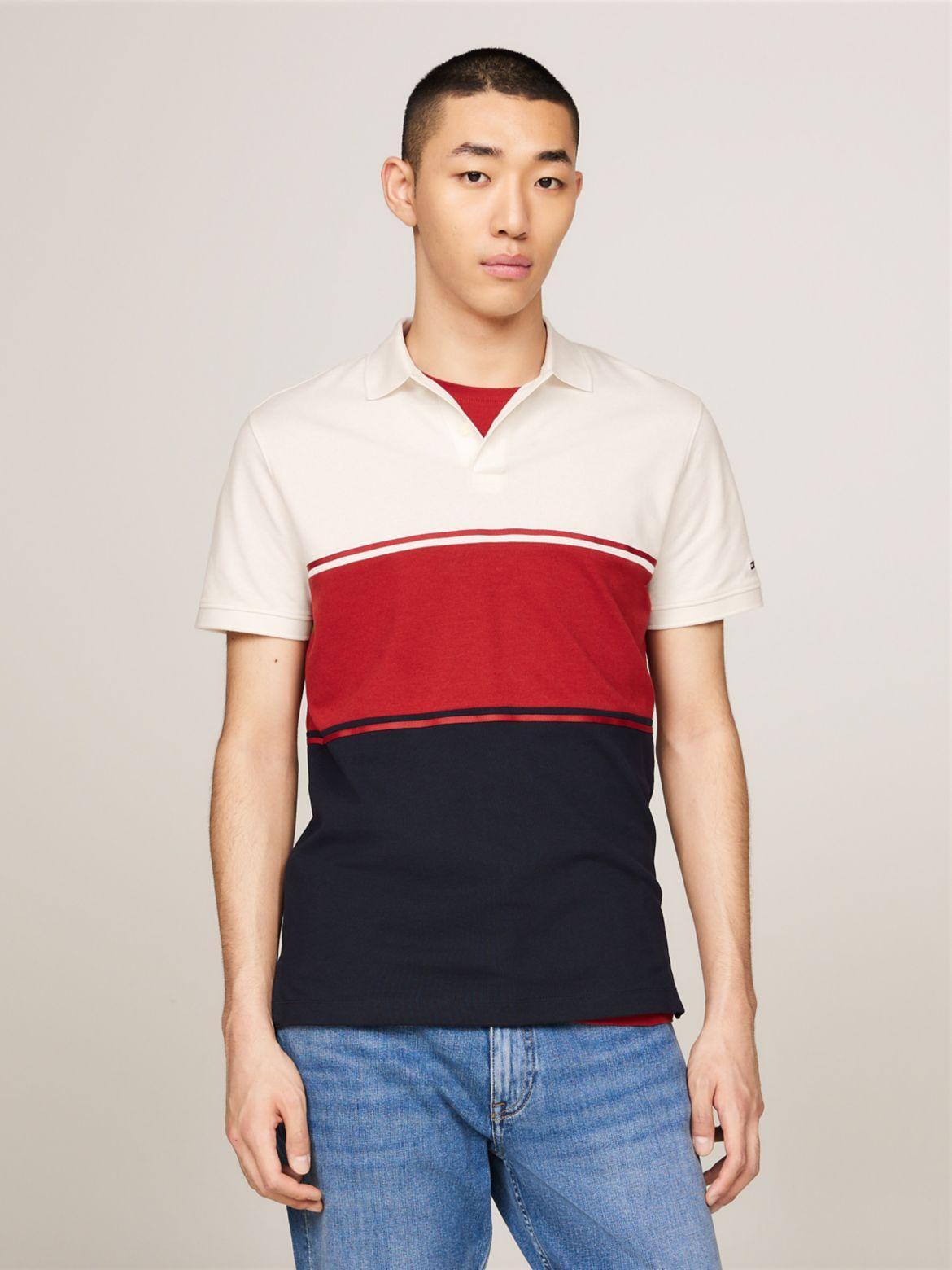 Tommy Hilfiger Men's Regular Fit Colorblock Polo Product Image