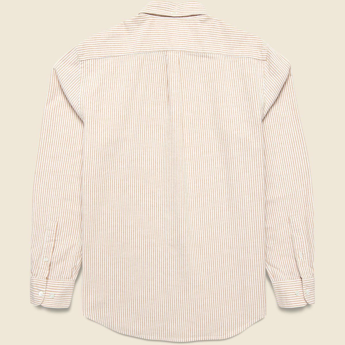 Belavista Striped Oxford Shirt - Salmon Product Image