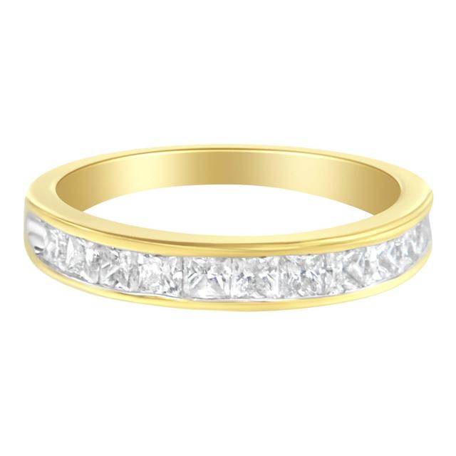 14Kt Yellow Gold Diamond Channel Band Ring (1 Cttw, H-I Color, Si2-I1 Clarity) Product Image