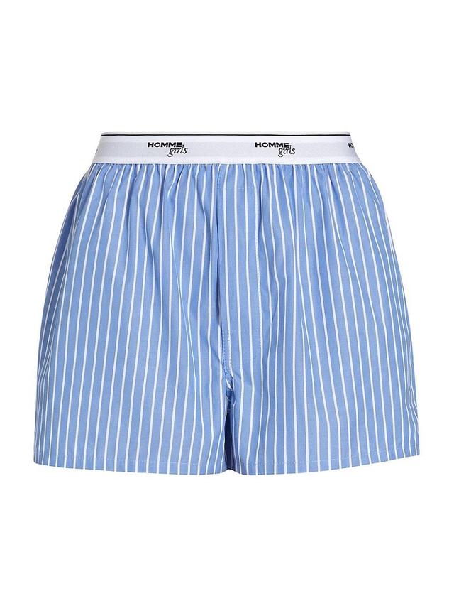 Womens Classic Stripe Boxer Shorts Product Image