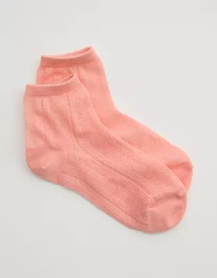 Aerie Lurex Pointelle Bobby Socks Product Image